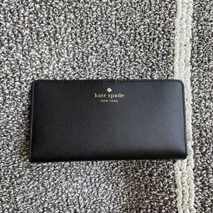 Kate Spade Dana Large Slim Bifold Wallet Black